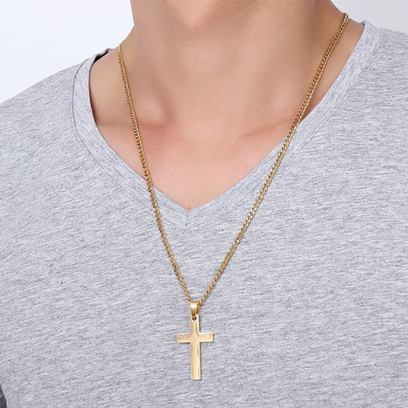 Classic Cross Necklace Stainless Steel