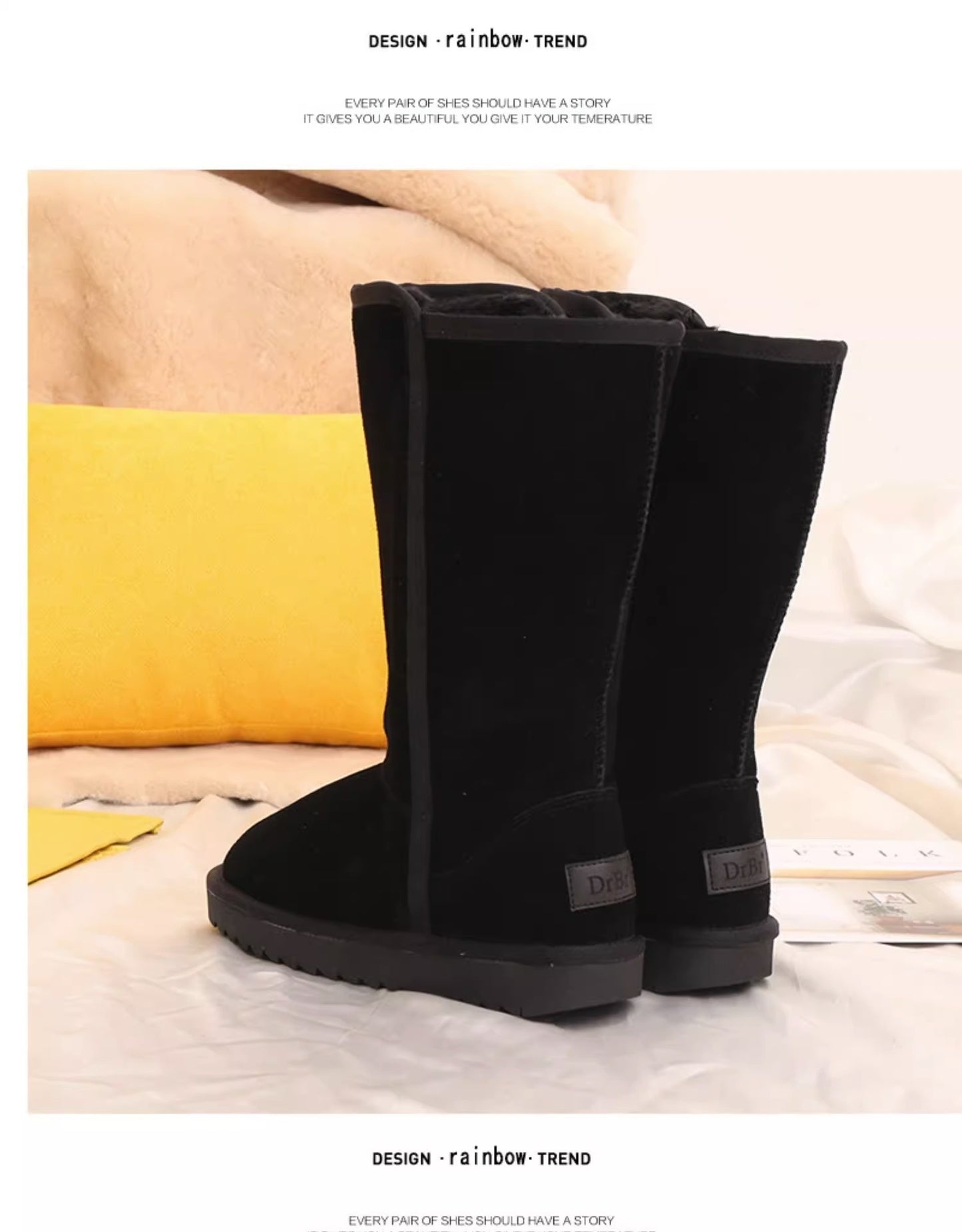 Fleece-lined boots