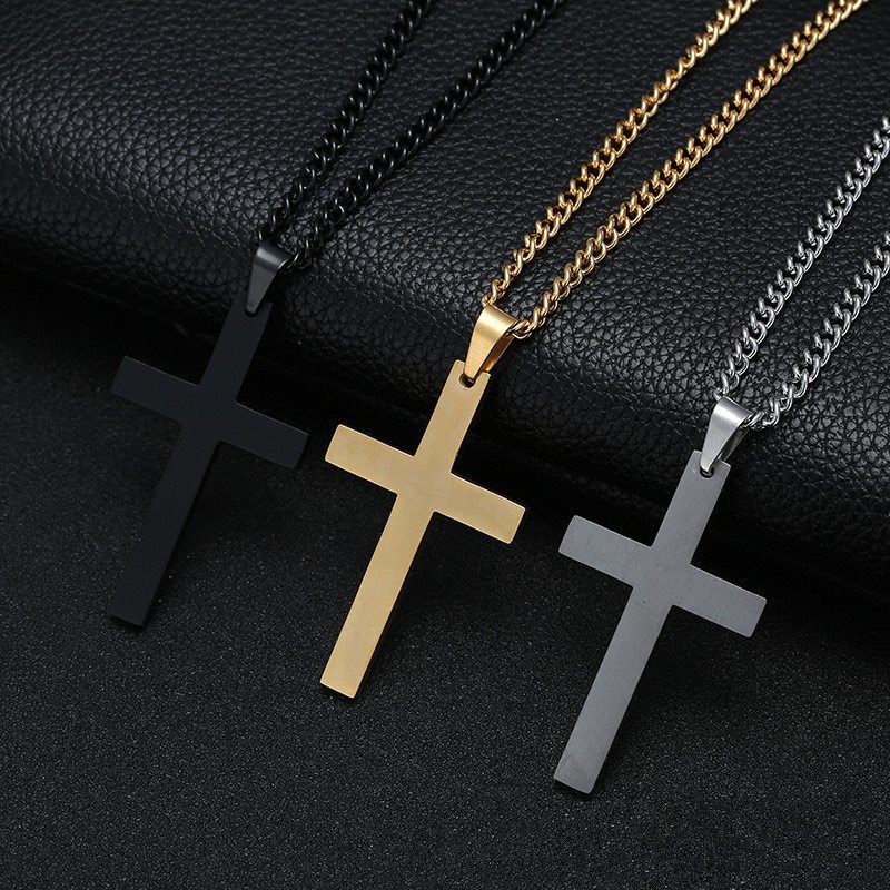 Classic Cross Necklace Stainless Steel