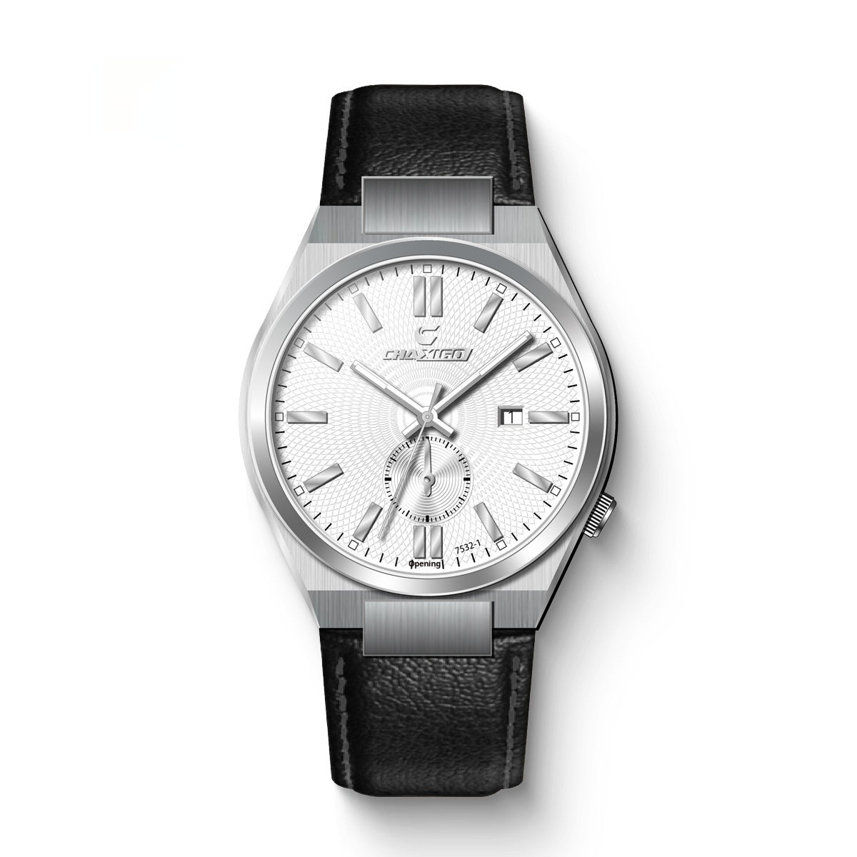 Stainless Steel Quartz Watch Waterproof Calendar Luminous Men