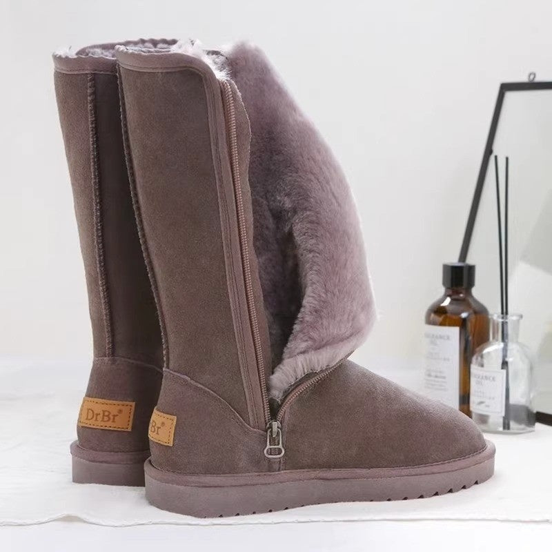 Fleece-lined boots