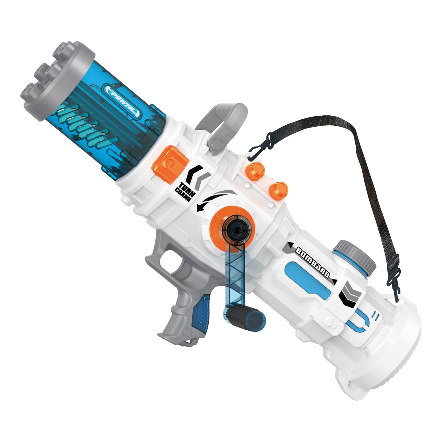 Continuous air Hand-cranking Gatling Water Gun Large Capacity Toy Water Gun