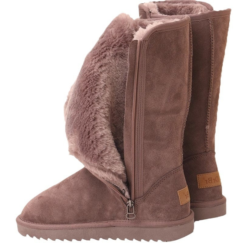 Fleece-lined boots