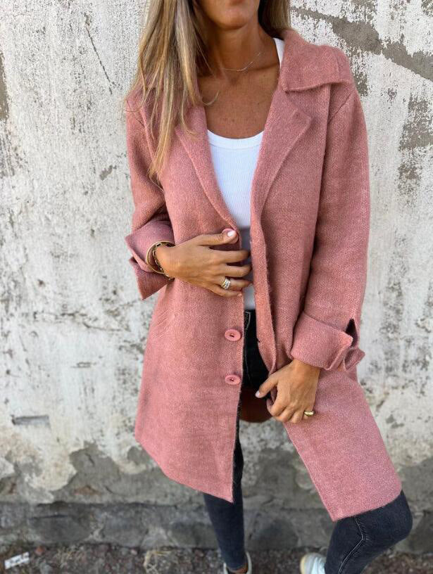 Cardigan Mid-Length Coat