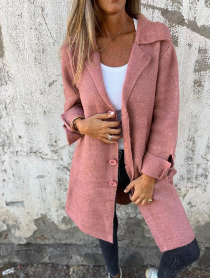 Cardigan Mid-Length Coat