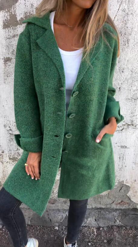 Cardigan Mid-Length Coat