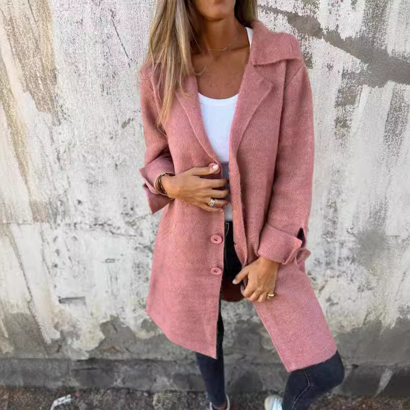 Cardigan Mid-Length Coat