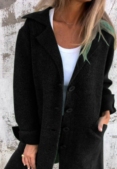 Cardigan Mid-Length Coat