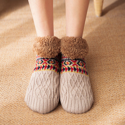 Fall And Winter Warm Non-slip Carpet Socks