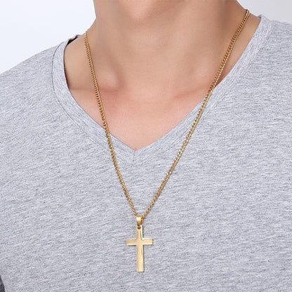 Classic Cross Necklace Stainless Steel