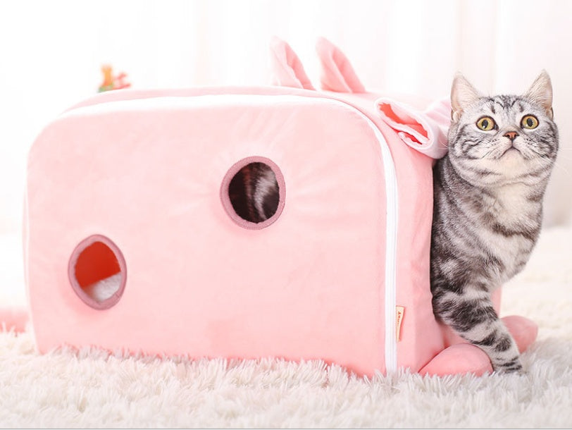 Winter cat bed