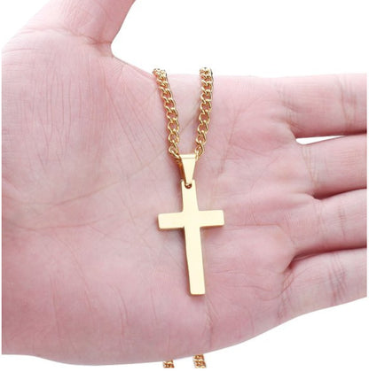 Classic Cross Necklace Stainless Steel