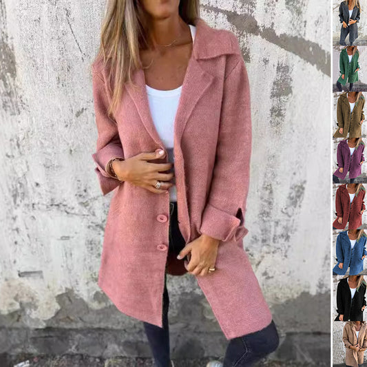 Cardigan Mid-Length Coat