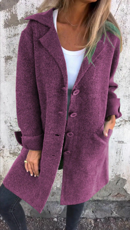 Cardigan Mid-Length Coat