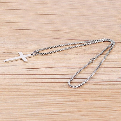 Classic Cross Necklace Stainless Steel