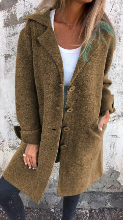 Cardigan Mid-Length Coat