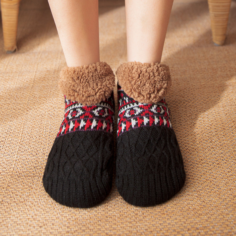 Fall And Winter Warm Non-slip Carpet Socks