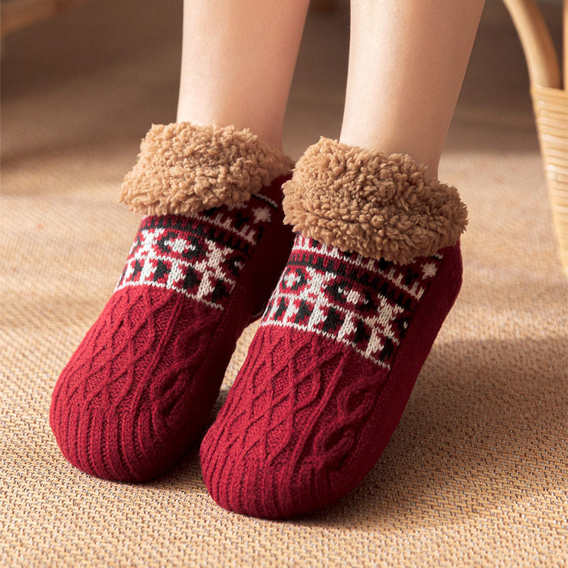 Fall And Winter Warm Non-slip Carpet Socks