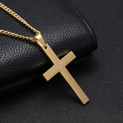 Classic Cross Necklace Stainless Steel