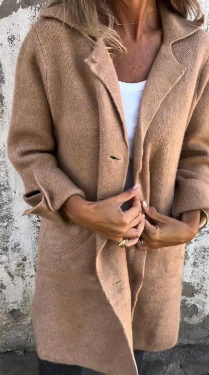 Cardigan Mid-Length Coat