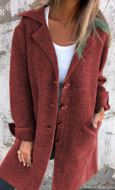 Cardigan Mid-Length Coat