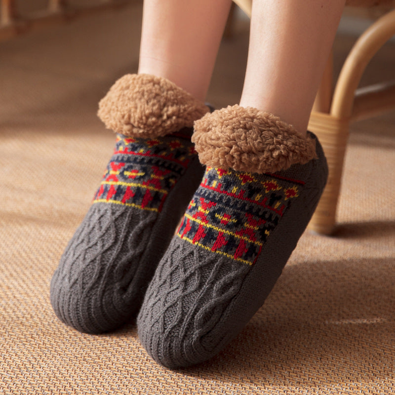 Fall And Winter Warm Non-slip Carpet Socks