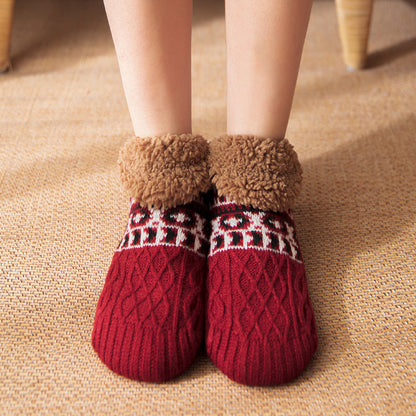 Fall And Winter Warm Non-slip Carpet Socks