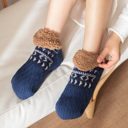 Fall And Winter Warm Non-slip Carpet Socks